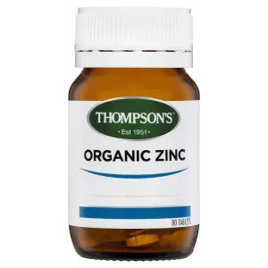 Thompson's Organic Zinc 80 Tablets