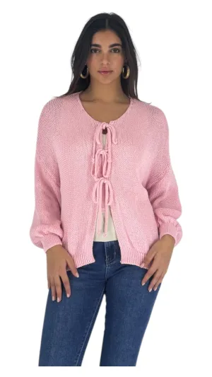 Tia pink cardigan
