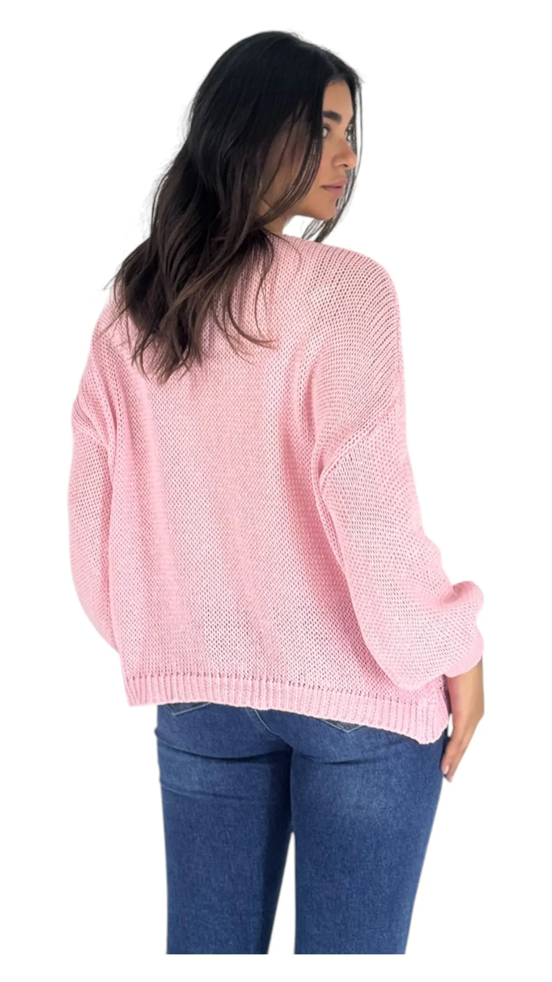 Tia pink cardigan