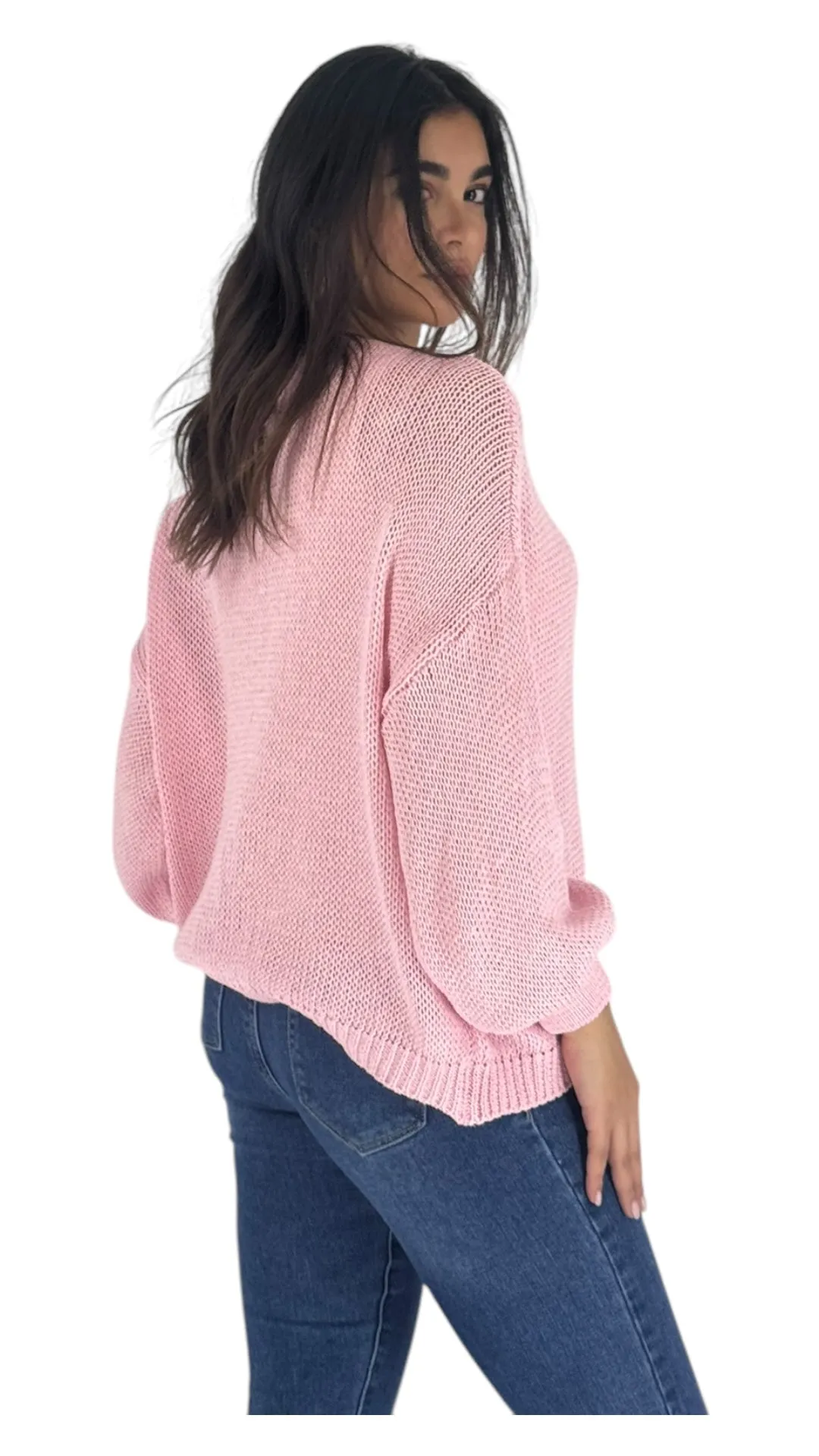 Tia pink cardigan