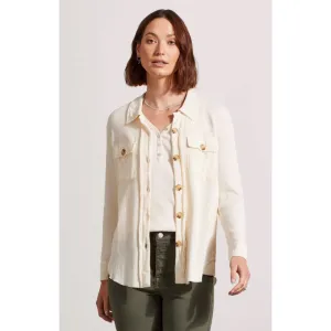 Tribal Cotton Button-Up Shacket