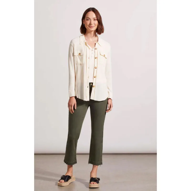 Tribal Cotton Button-Up Shacket