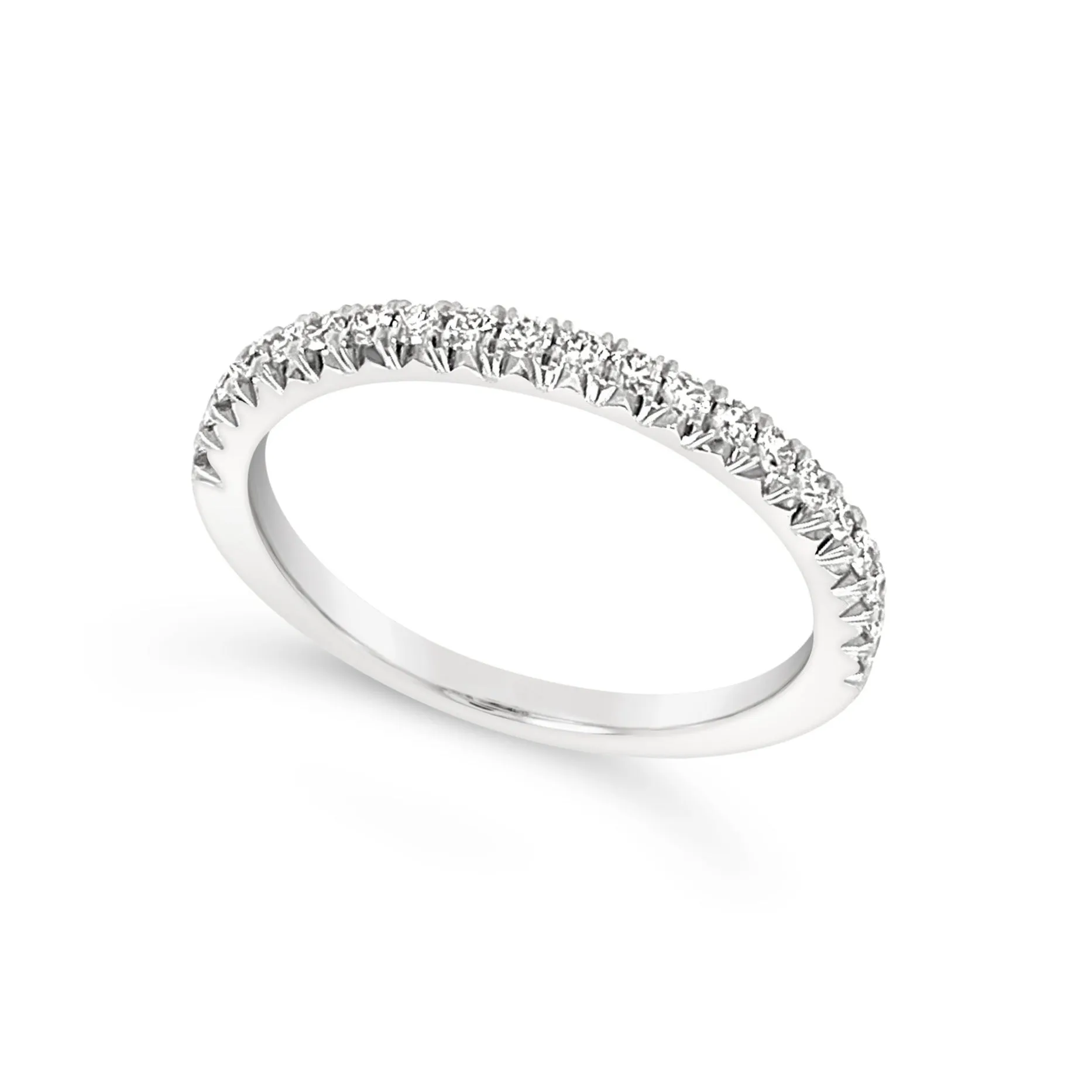 Twenty-One Round Prong Set Diamond Wedding Band - .26 carat t.w.