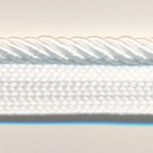 Twill Piping #01 White