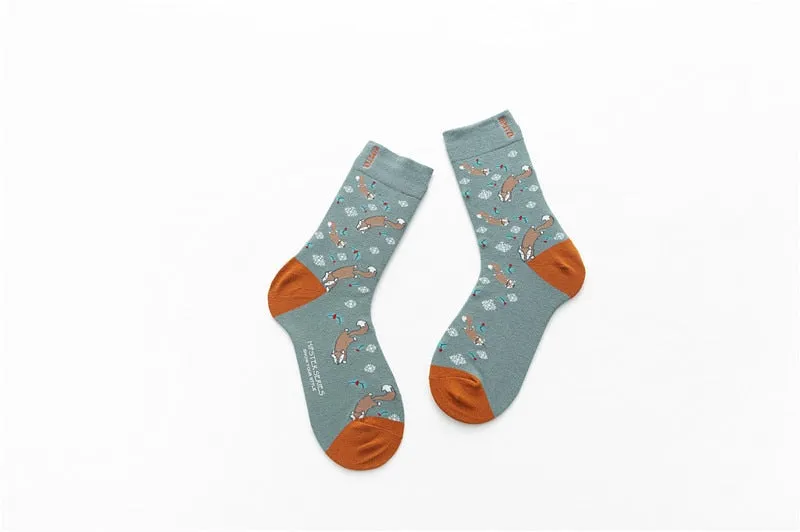 Unisex Harajuku Colorful Full Socks -1 Pair