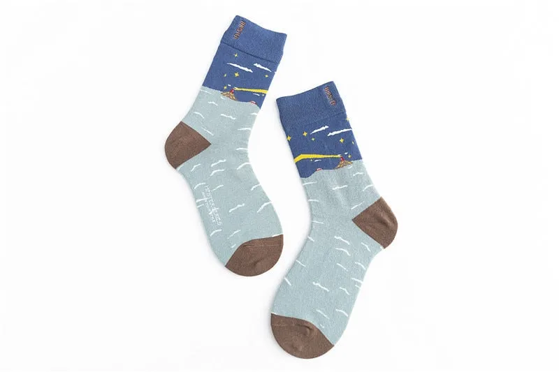 Unisex Harajuku Colorful Full Socks -1 Pair