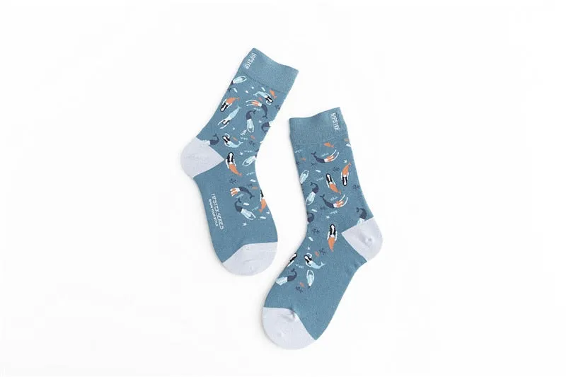 Unisex Harajuku Colorful Full Socks -1 Pair