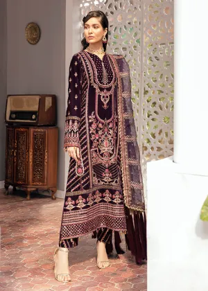 Velvet Pakistani Fancy Dress for Wedding Party #BB147