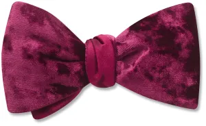 Velvet Wine - reversible bow ties