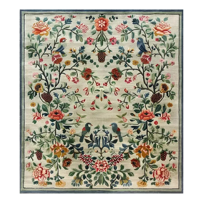 Vintage Floral Hand Tufted Rug