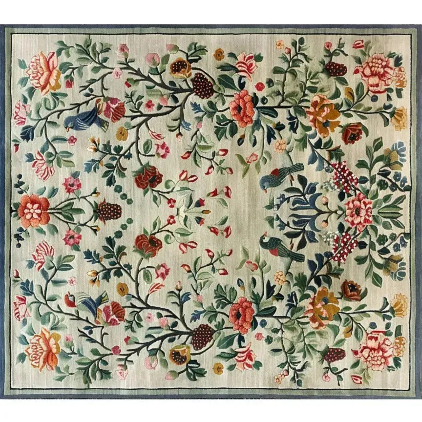 Vintage Floral Hand Tufted Rug