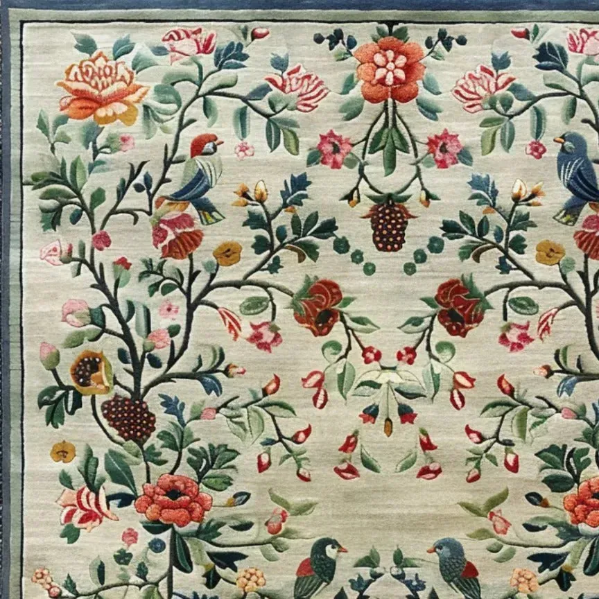Vintage Floral Hand Tufted Rug