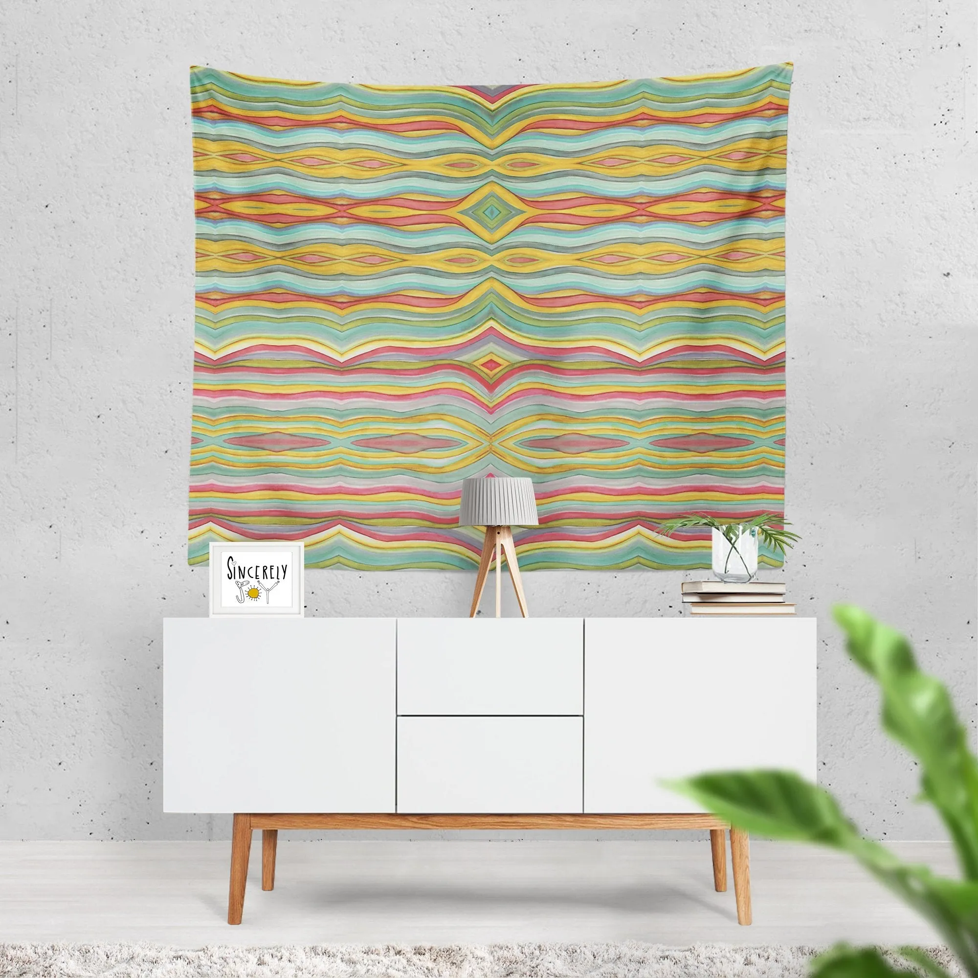 Wall Art Tapestry 'Striped'
