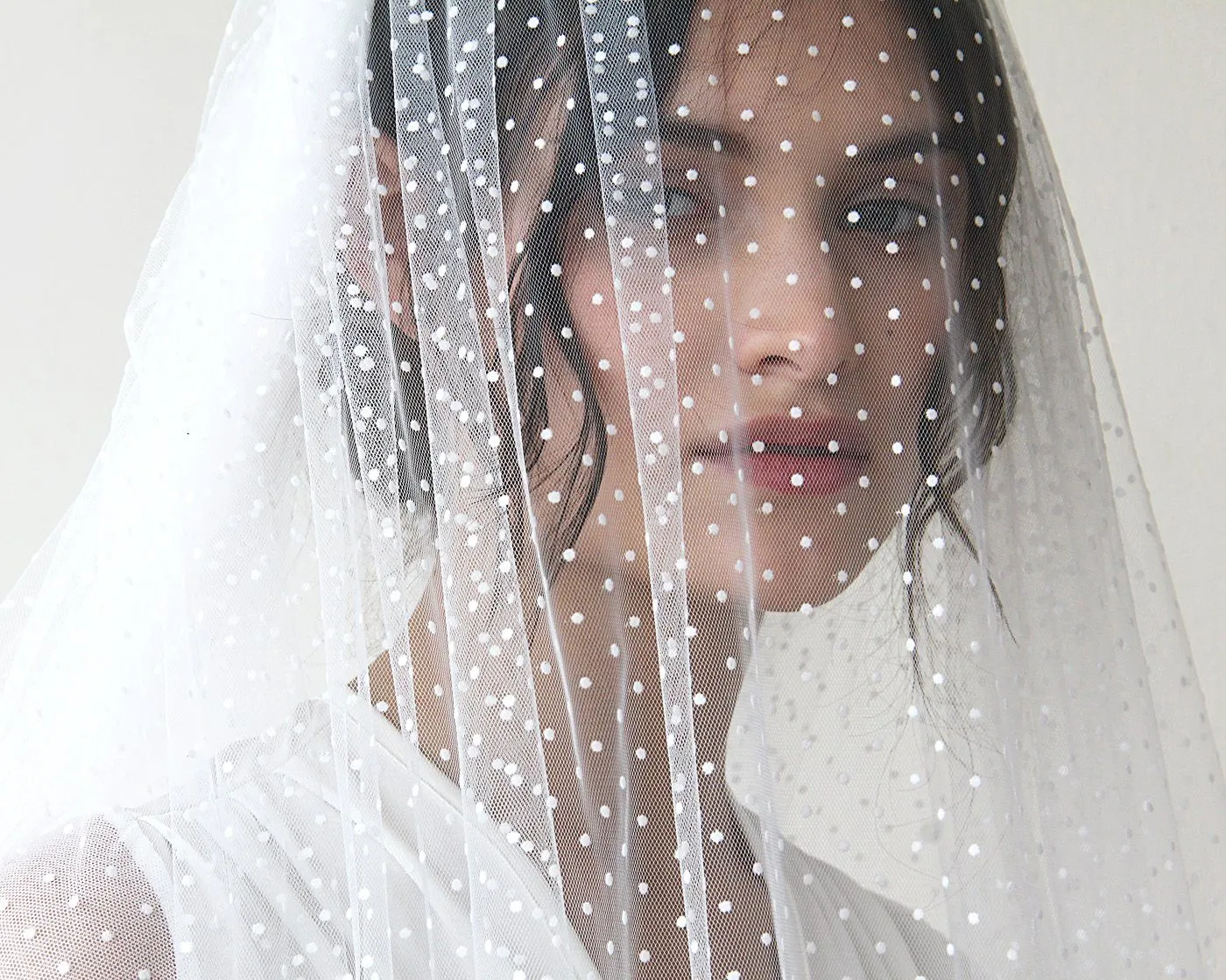 Wedding Dots Tulle Veil #4019