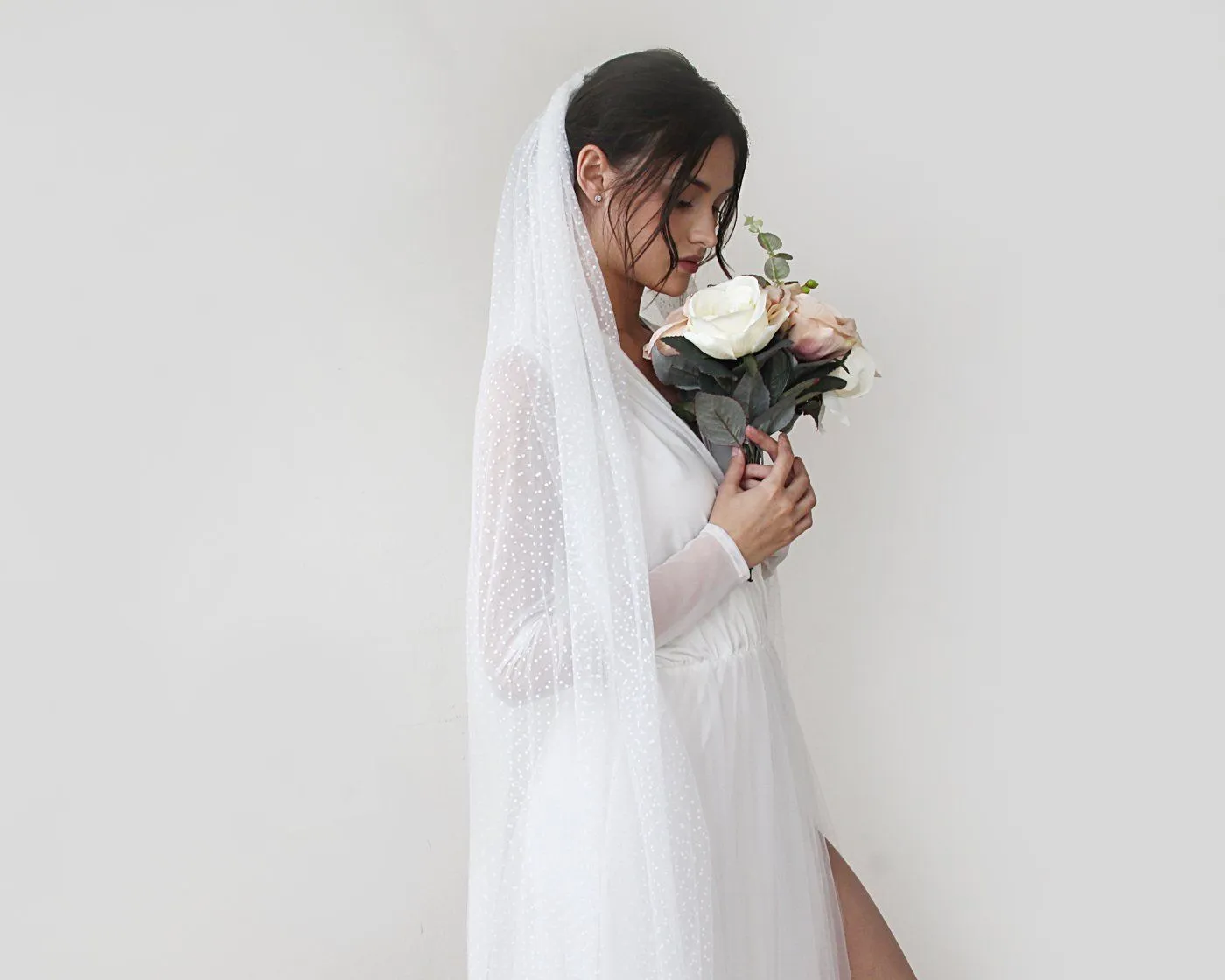 Wedding Dots Tulle Veil #4019