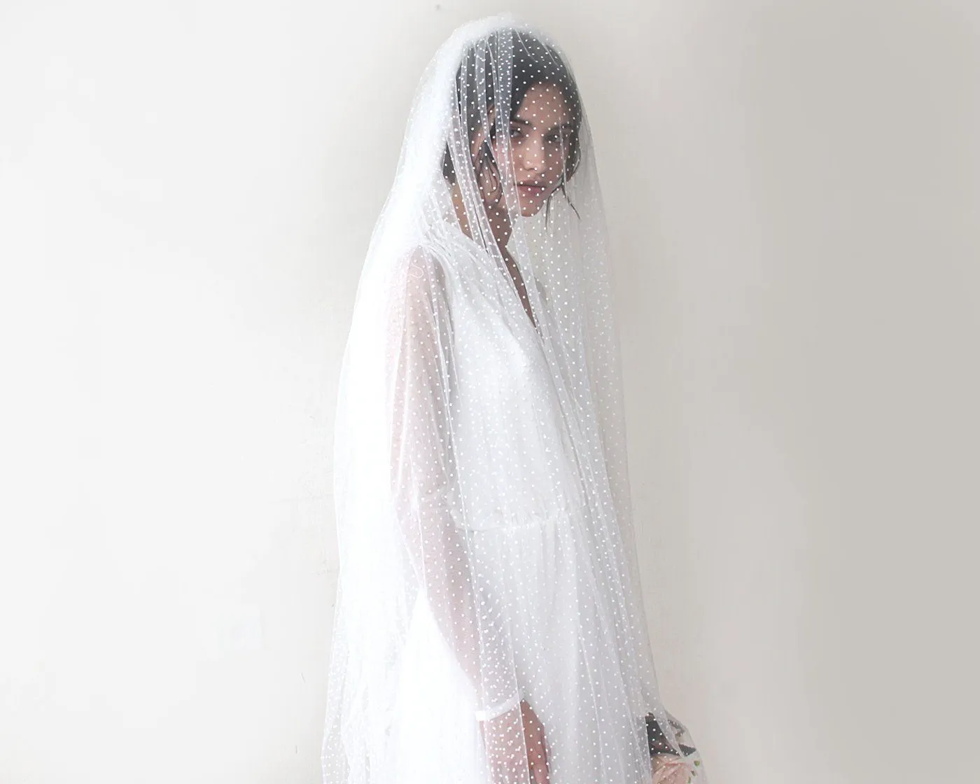 Wedding Dots Tulle Veil #4019