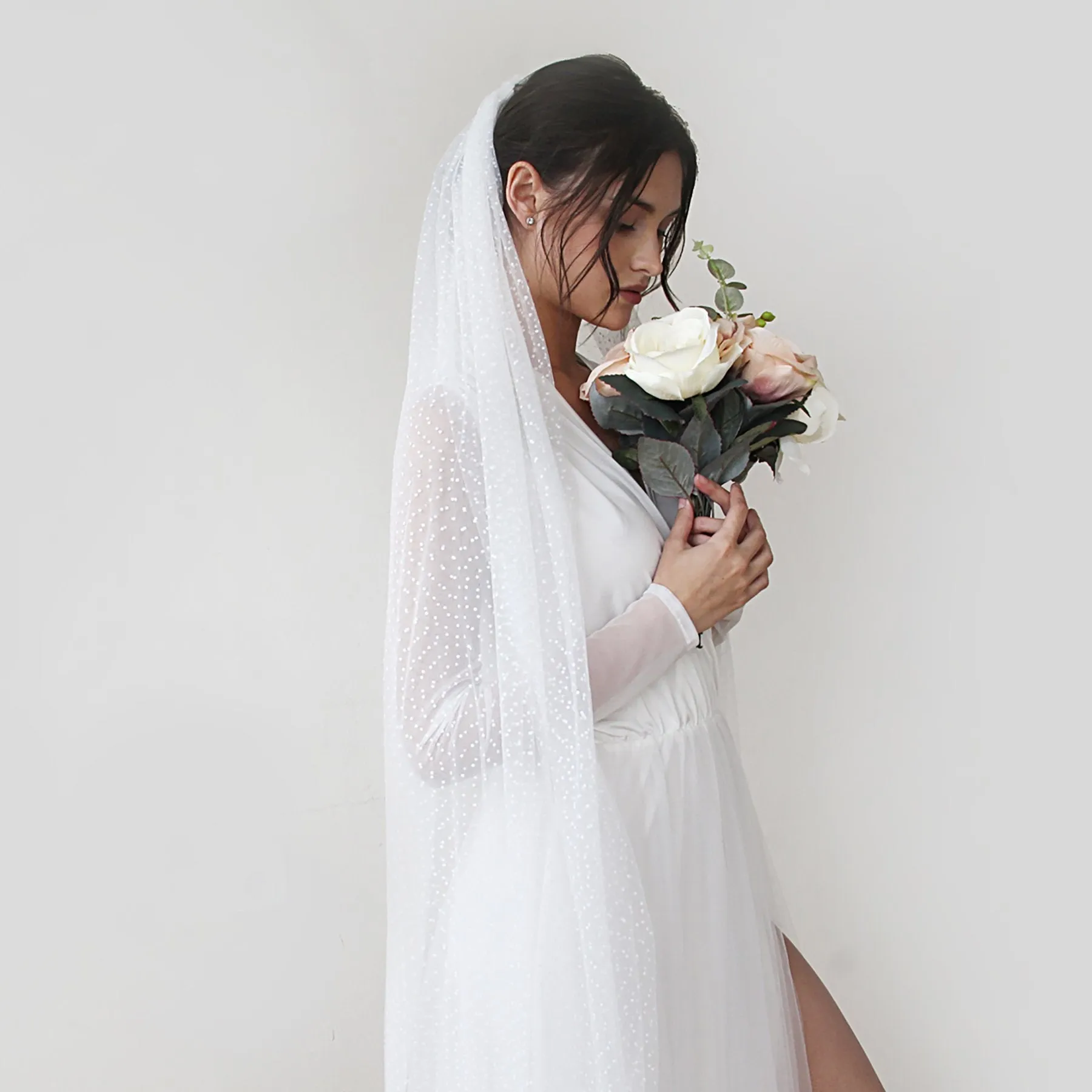 Wedding Dots Tulle Veil #4019