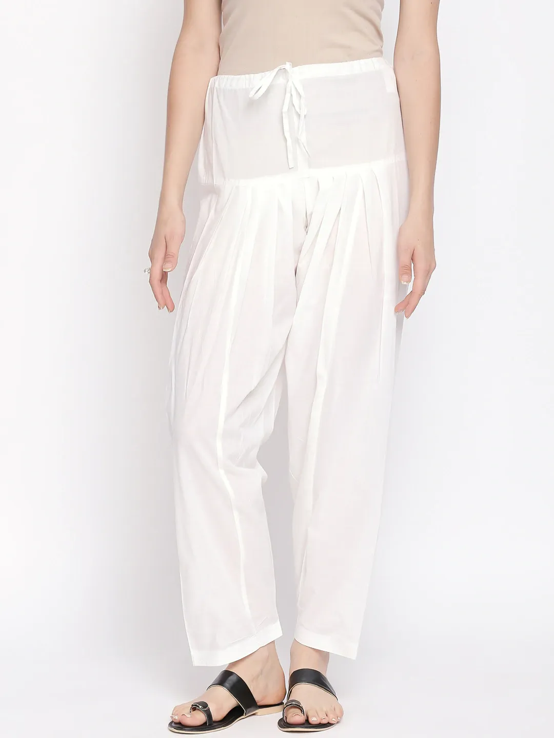White cotton salwar