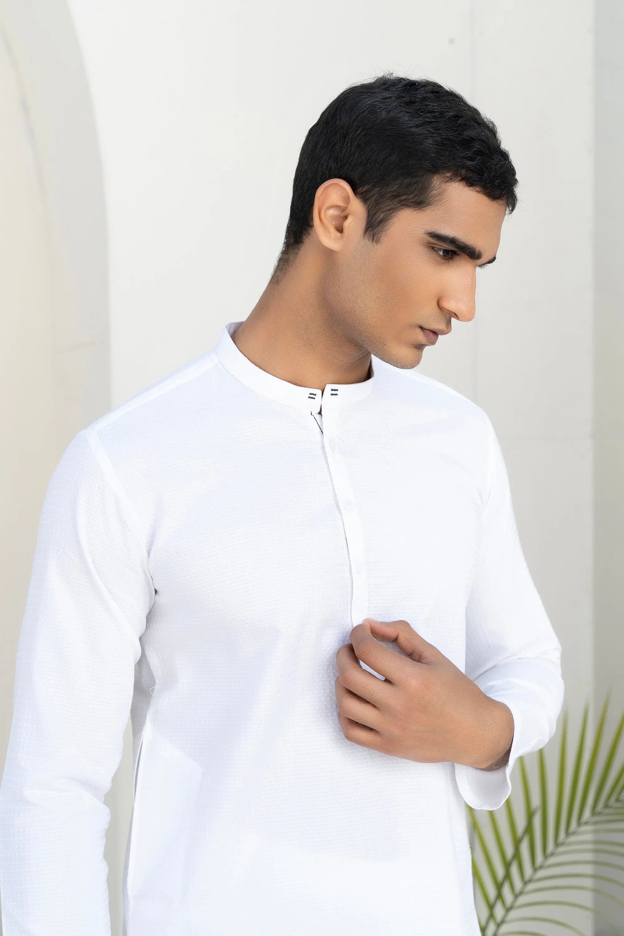 White Gents' Kurta