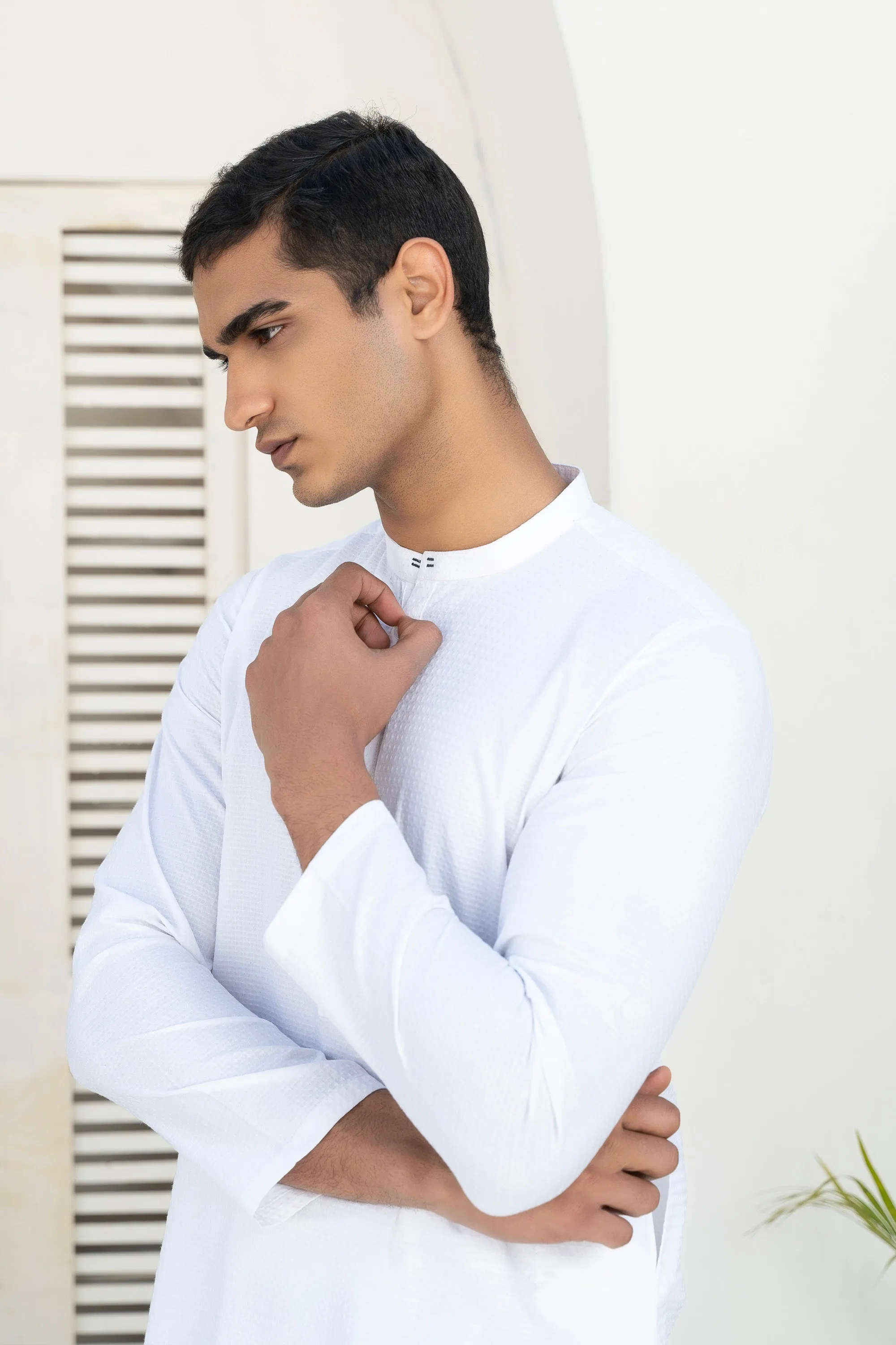 White Gents' Kurta