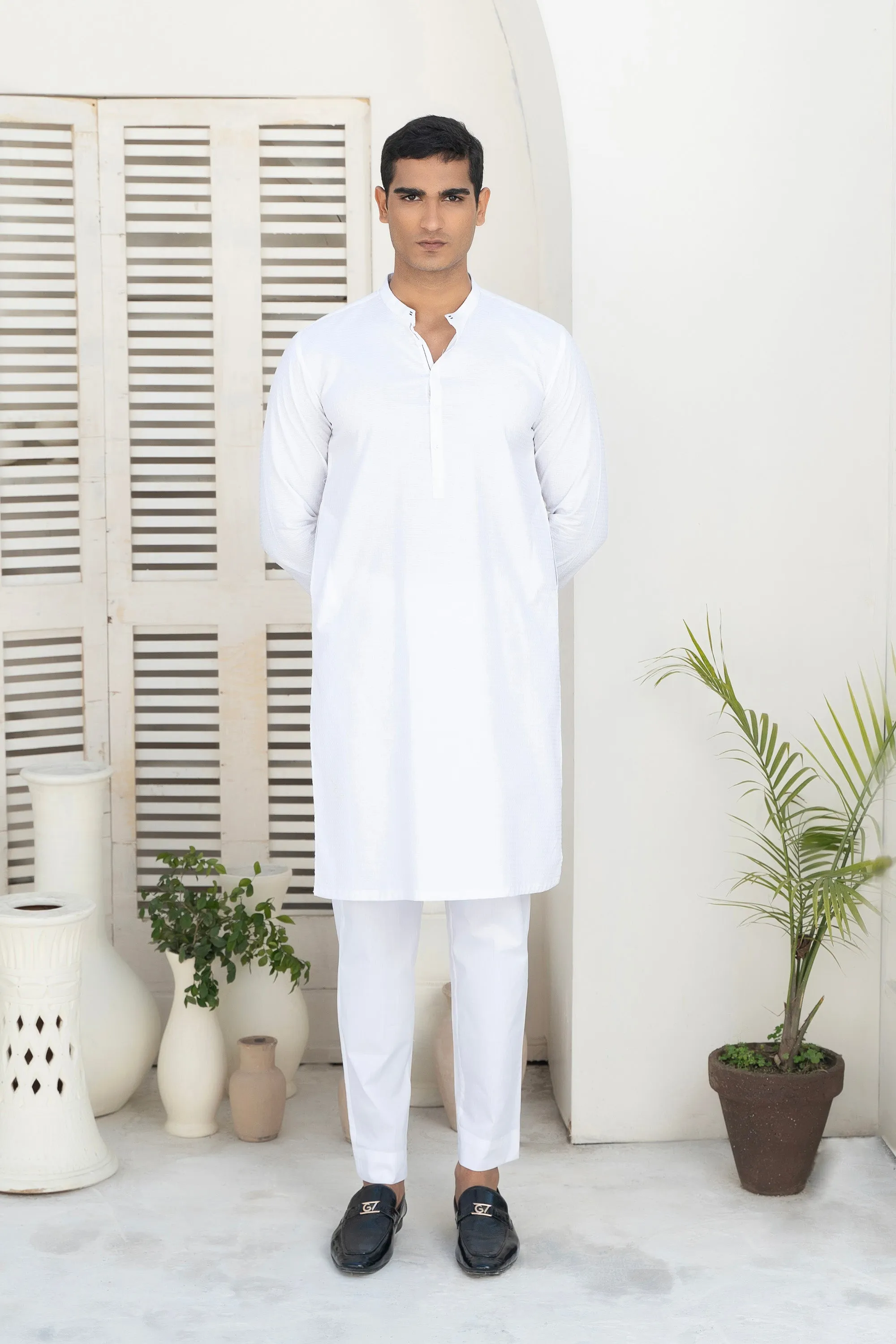 White Gents' Kurta