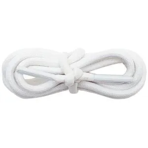 Wholesale Waxed Cotton Round 3/16" - White (12 Pair Pack) Shoelaces