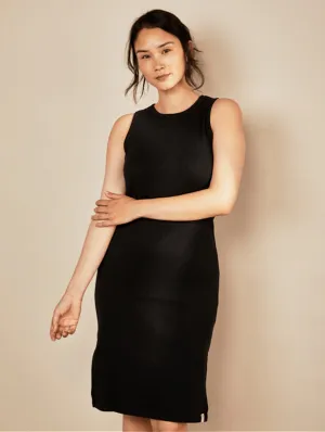 Women's Cotton Dress | Charcoal Black
