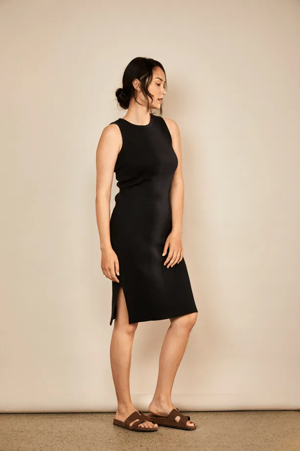 Women's Cotton Dress | Charcoal Black