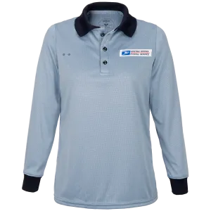 Women's Retail Clerk Long Sleeve Polo Shirt 100% Polyester NEW