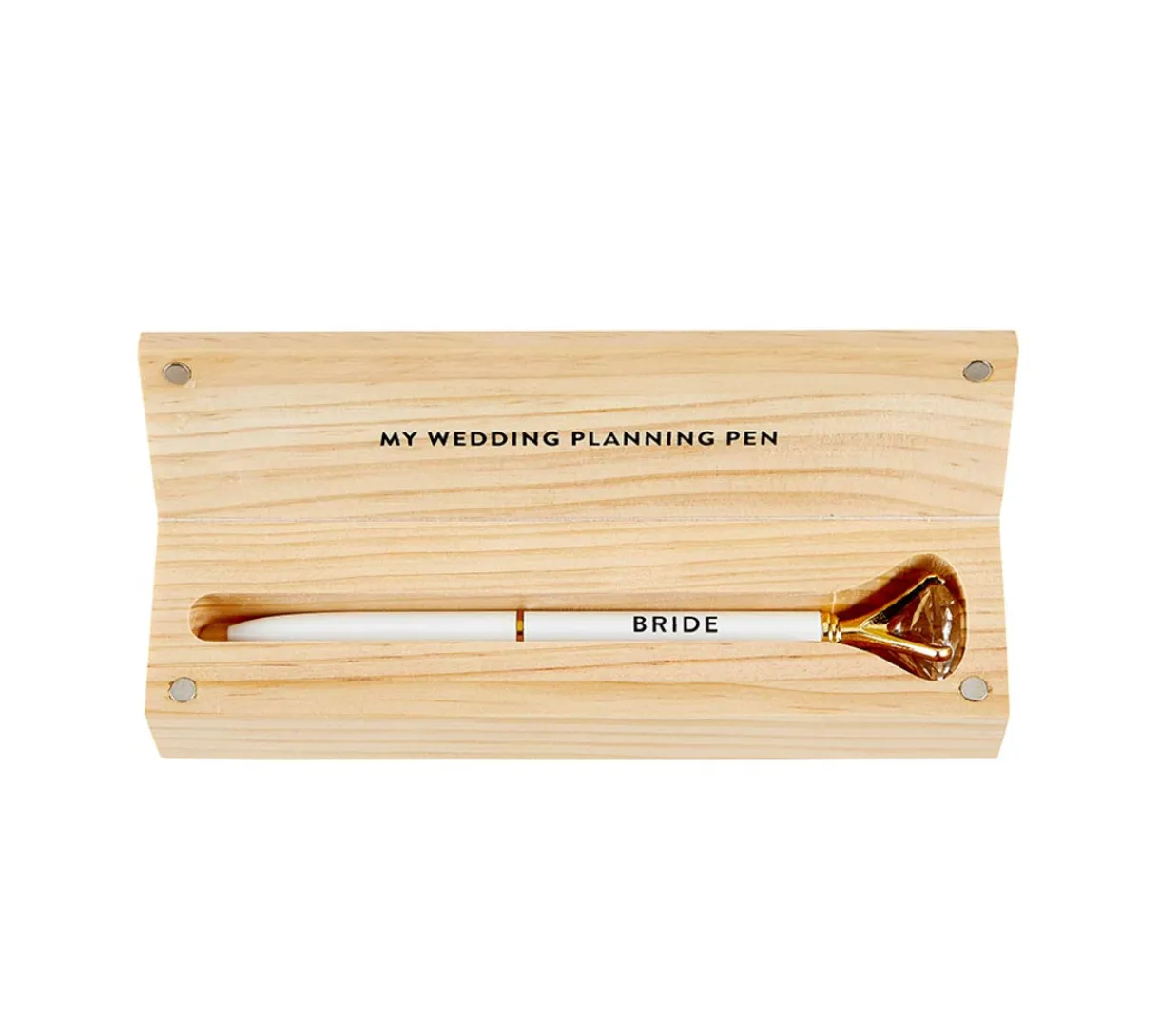 Wood Box with Gem Pen | Bride