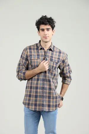 Yellow Madras Check Shirt