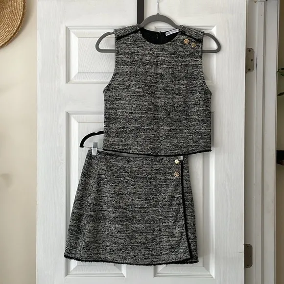 Zara 2-Piece Mini Skirt Set — New!
