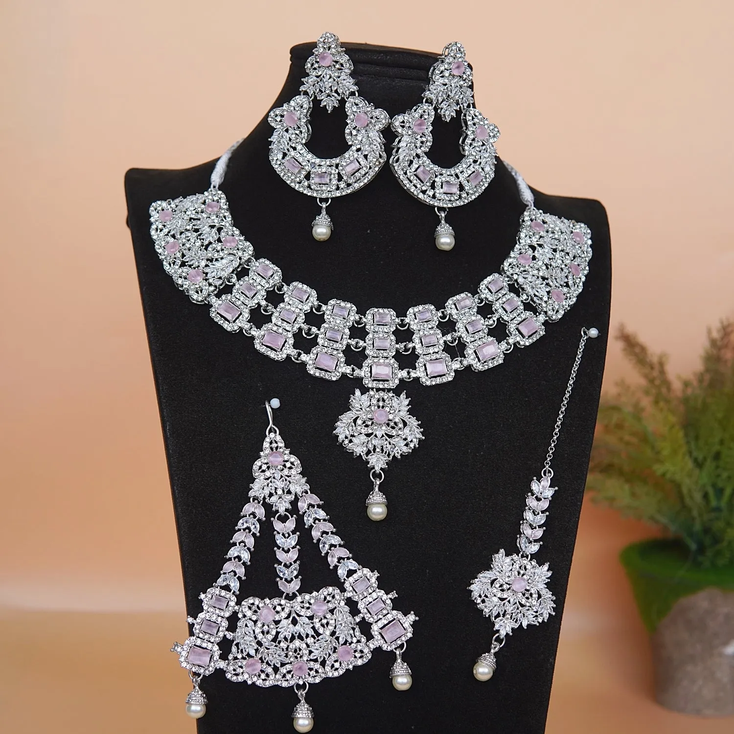 Zircons & Gemstones Bridal Set