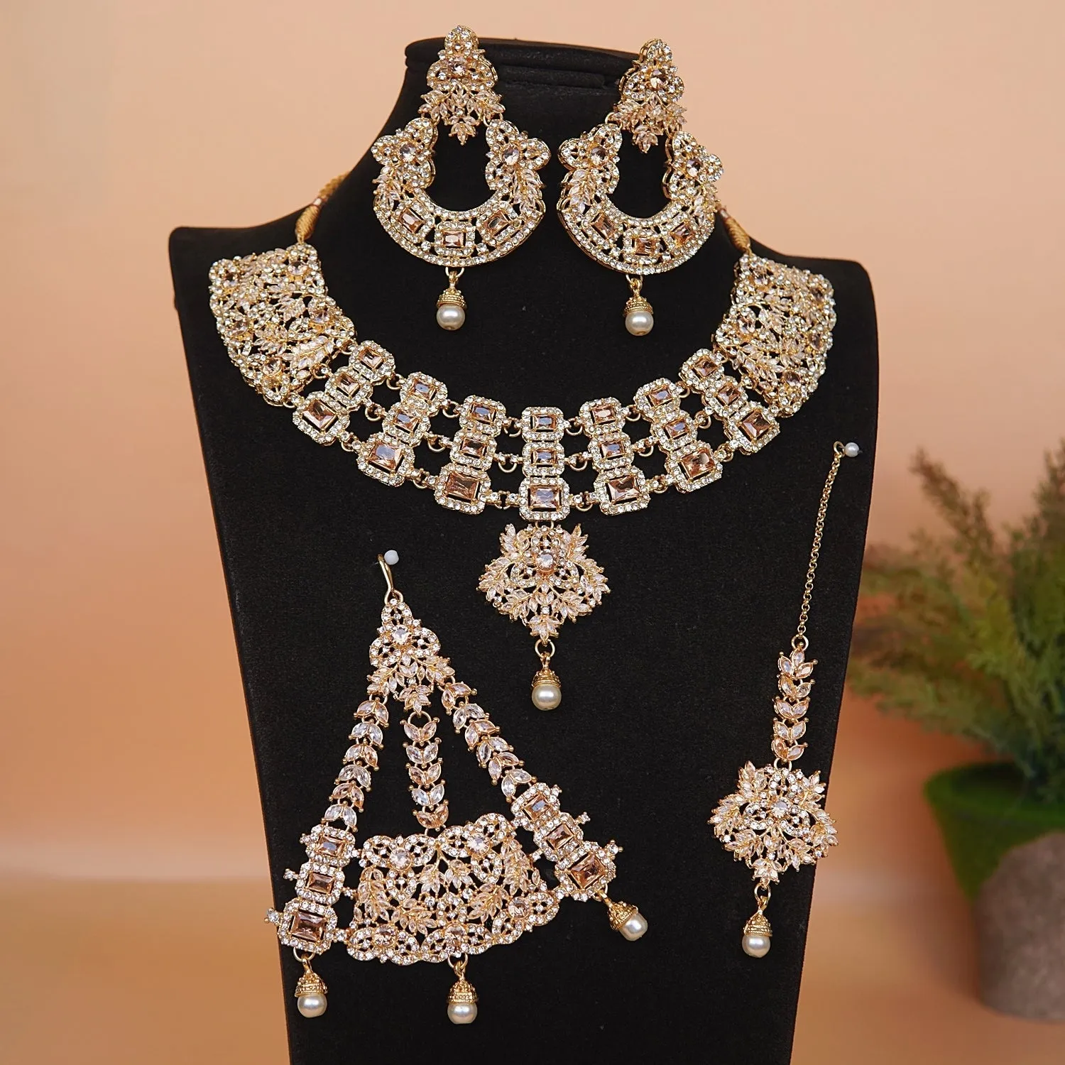 Zircons & Gemstones Bridal Set