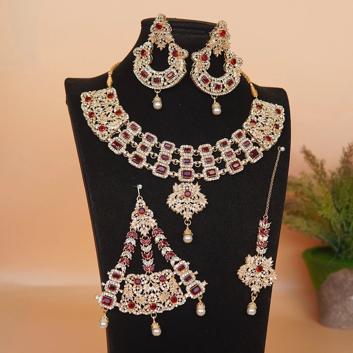 Zircons & Gemstones Bridal Set
