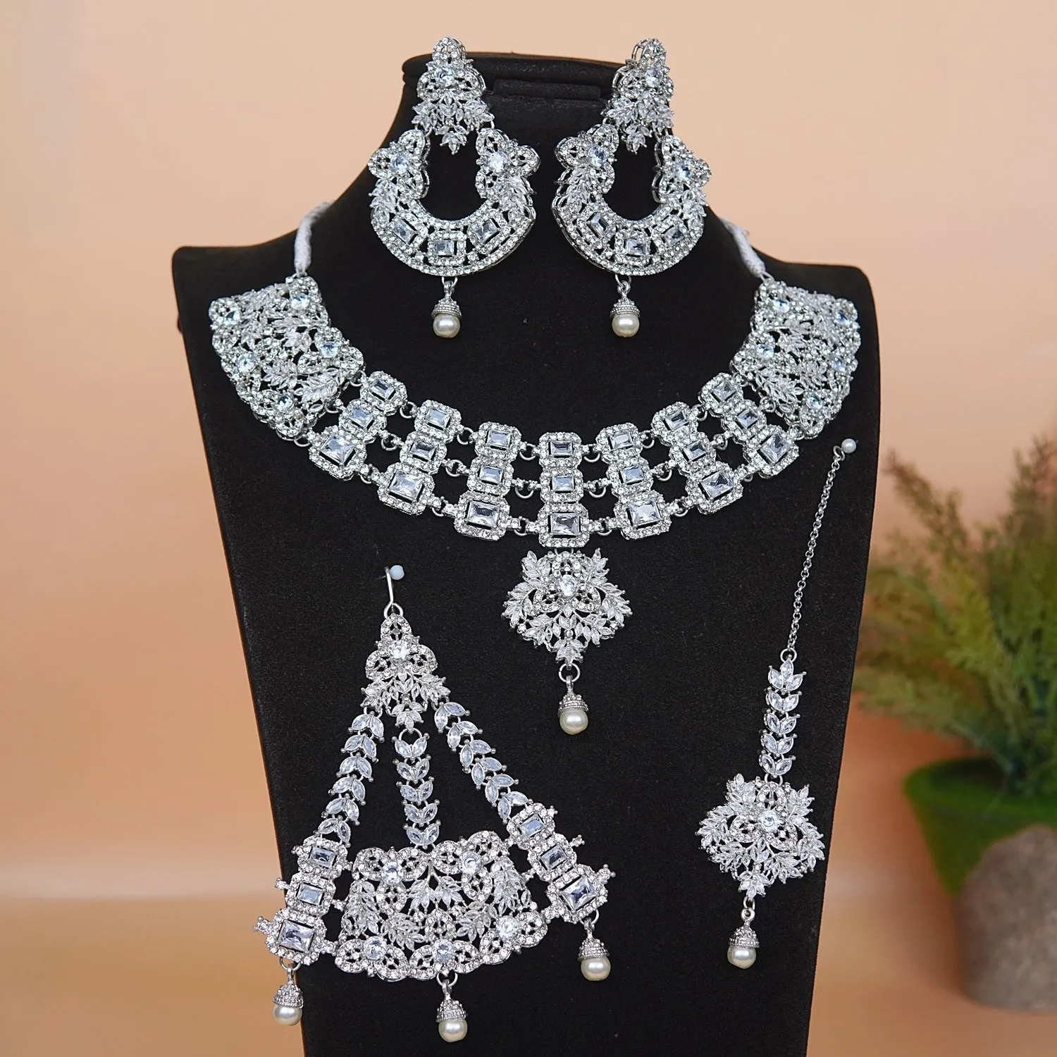 Zircons & Gemstones Bridal Set