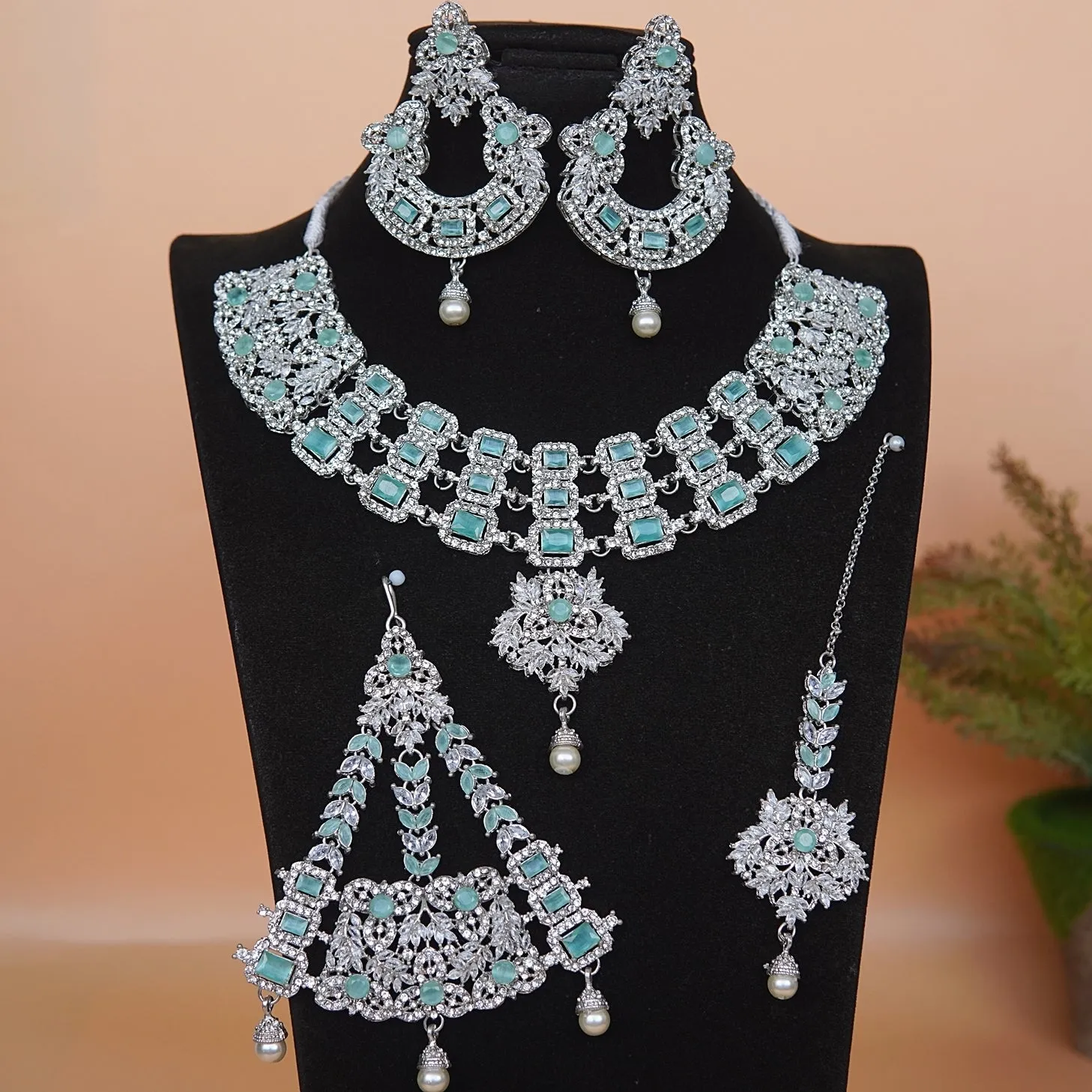 Zircons & Gemstones Bridal Set